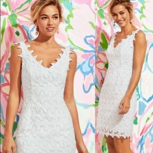 Lilly Pulitzer white lace butterfly dress bridal wedding